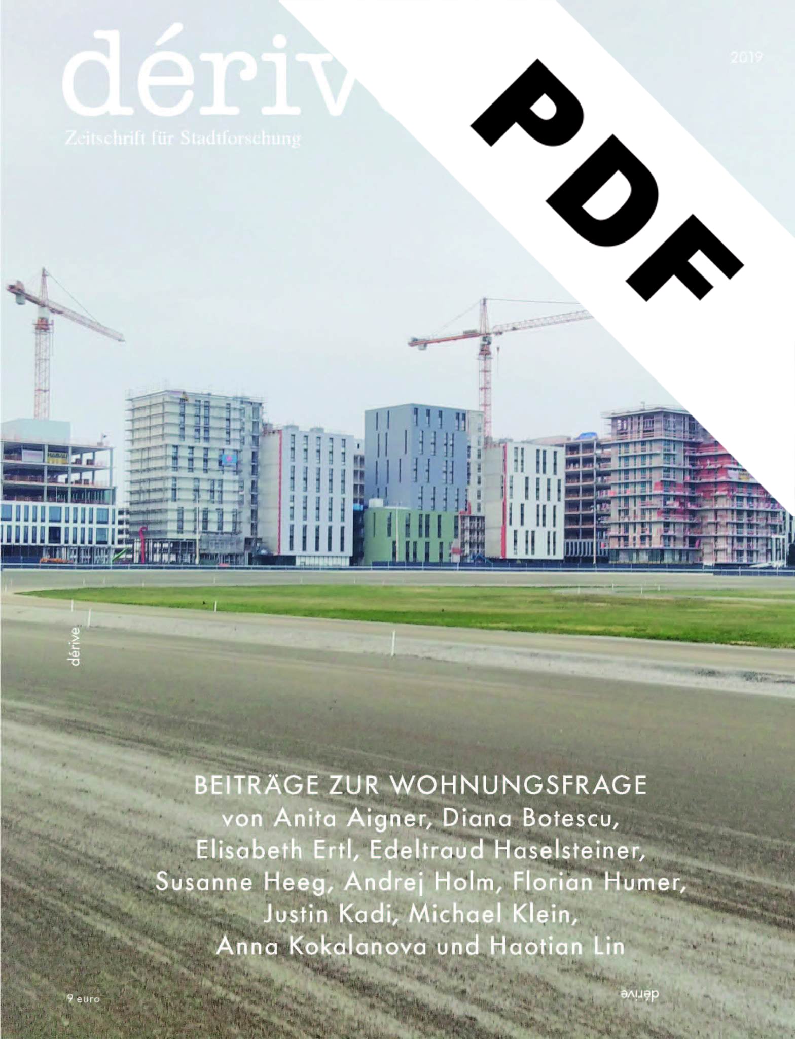 dérive Sonderausgabe, Beiträge zur Wohnungsfrage (PDF)